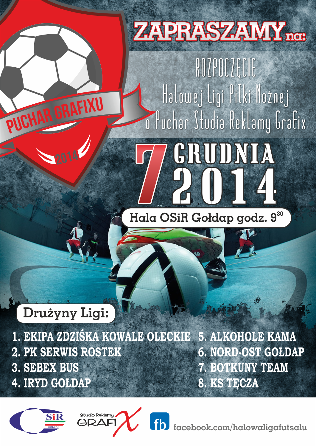 halowa liga plakat rozpoczęcie