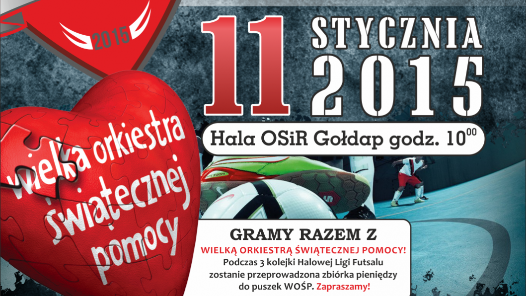 halowa liga plakat III kolejka WOŚP