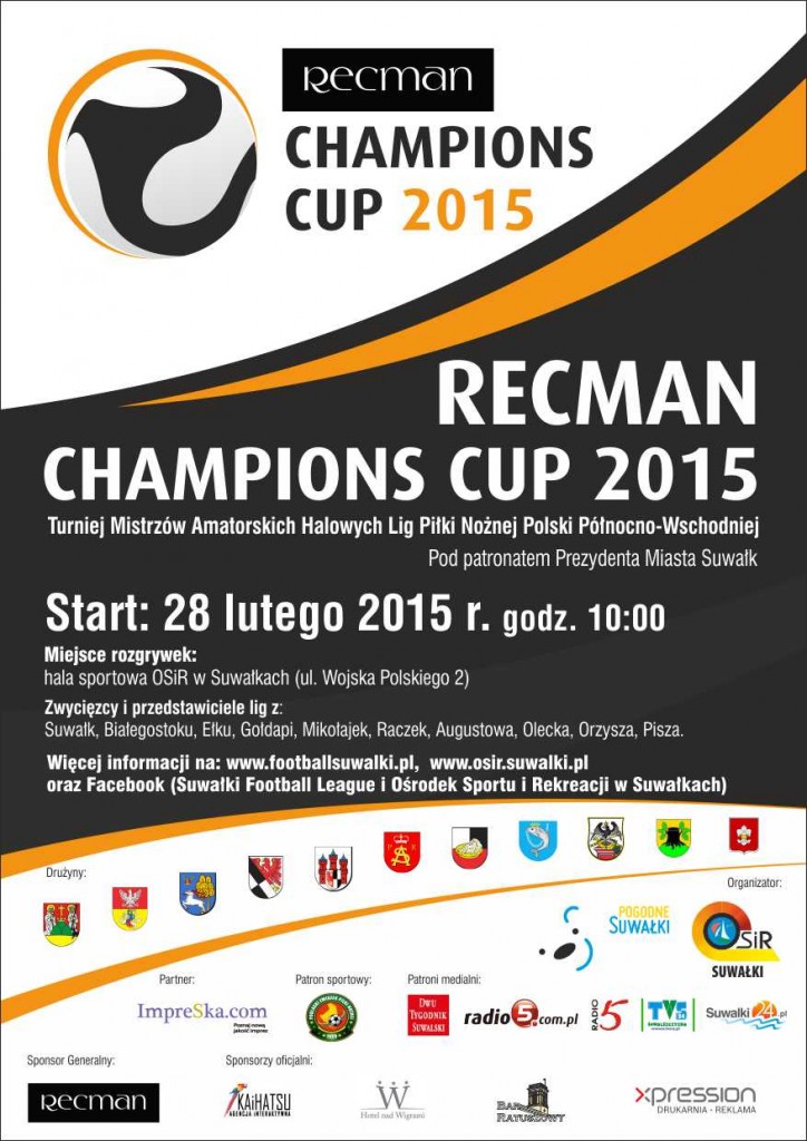 RECMAN CHAMPIONS CUP - Plakat A3