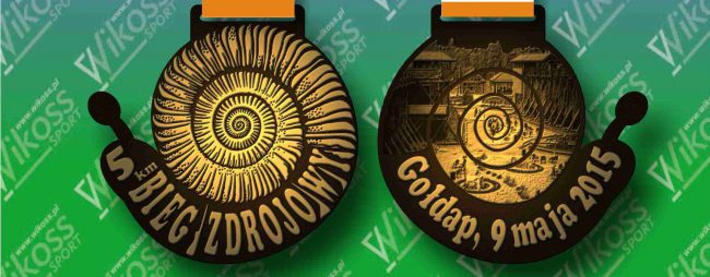 Bieg Zdrojowy_Gołdap 2015_medal+szarfa