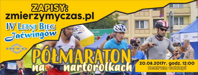 letni bieg jaćwingów 2017 nartorolki baner