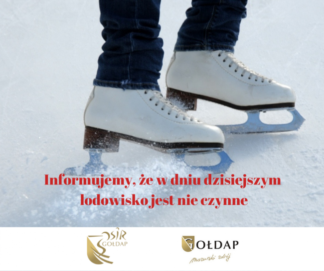 Opady deszczu powodem zamknięcia lodowiska w dniu 10.01.2020 r.