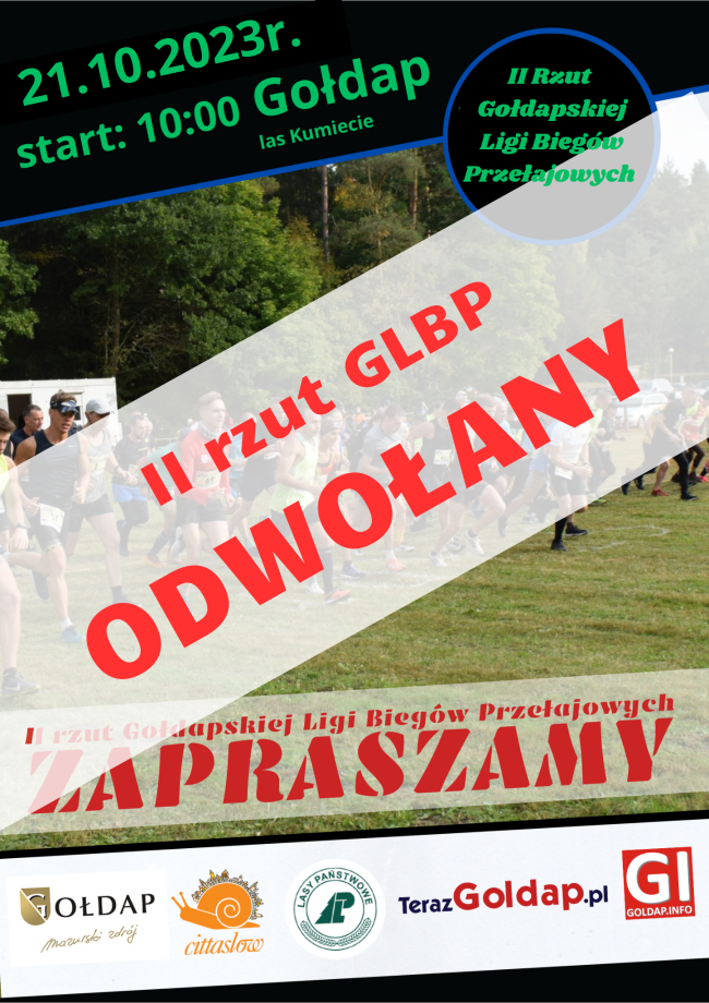 II Rzut Gołdapskiej Ligi Biegów Przełajowych