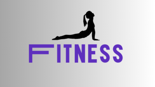 Fioletowy i Czarny Prosty Fitness Logo (1)