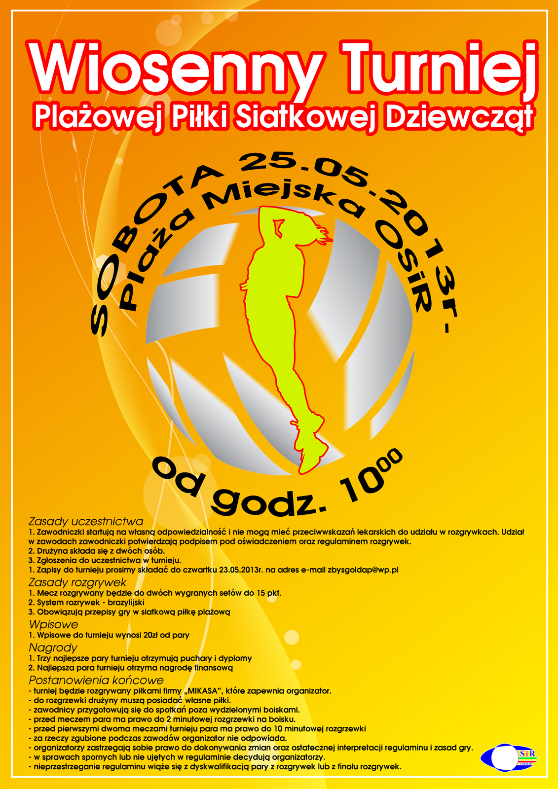 plakat siatkowka