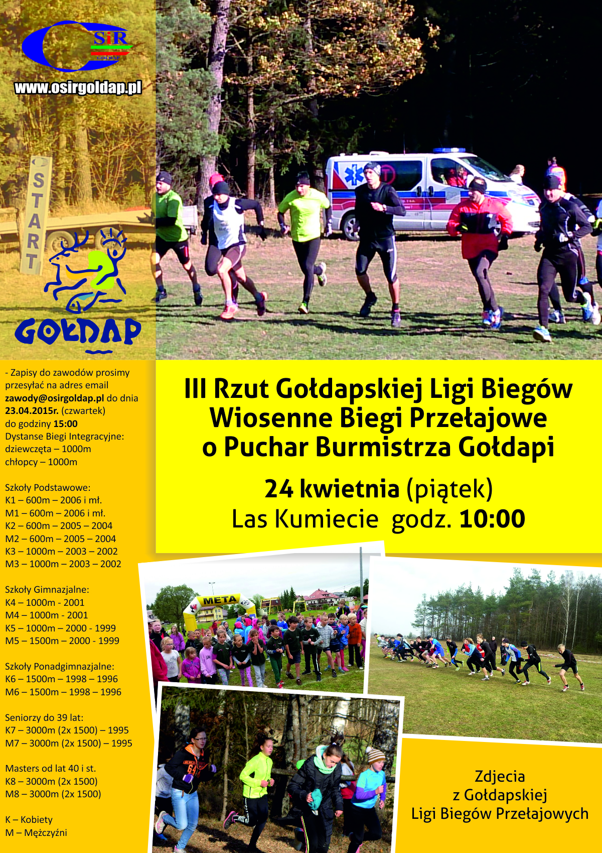 III rzut ligi biegów